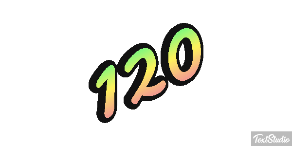 120 Efecto de texto