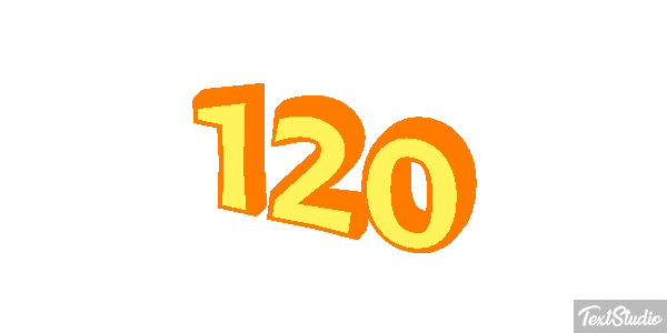 120 Efecto de texto