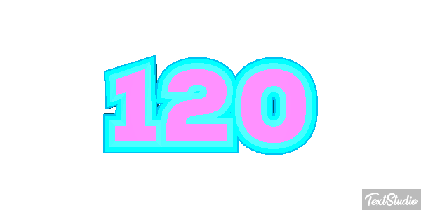 120 Efecto de texto