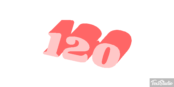 120 Efecto de texto