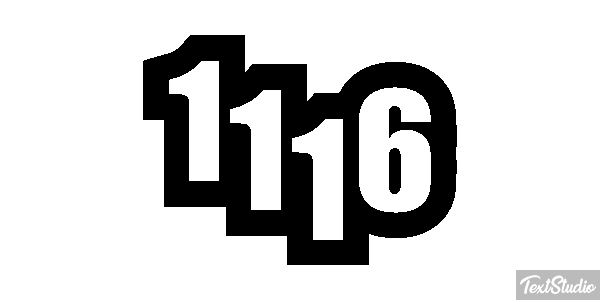 1116 Tekst effect