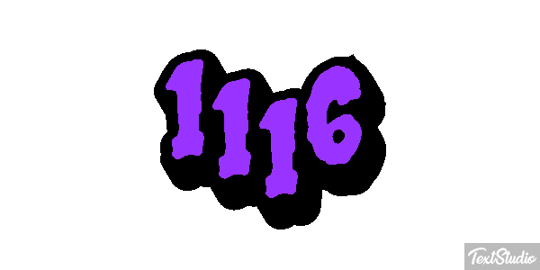 1116 Tekst effect