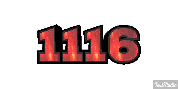 1116 Tekst effect