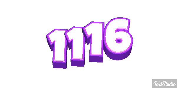 1116 Tekst effect