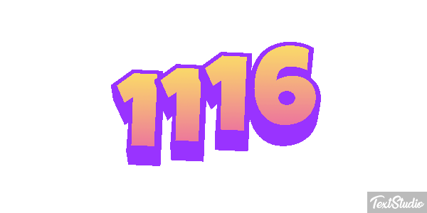 1116 Tekst effect