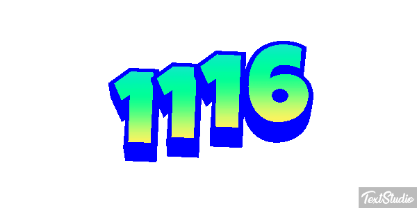 1116 Tekst effect