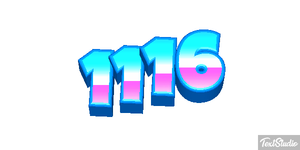 1116 Tekst effect