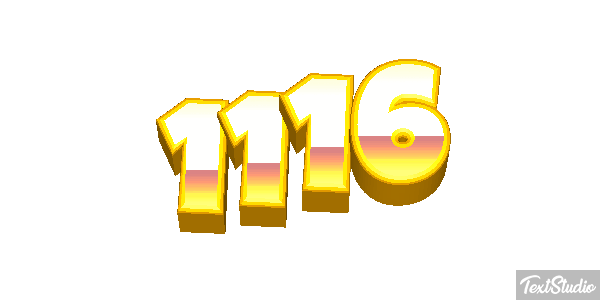 1116 Tekst effect