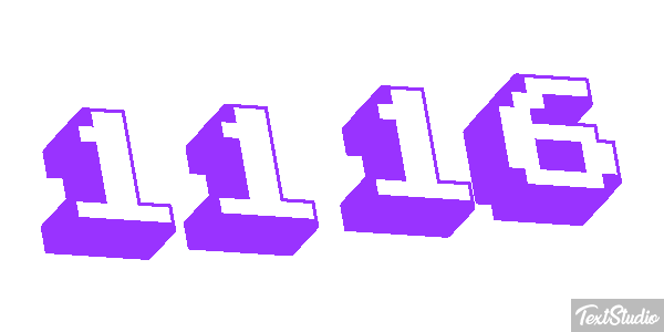 1116 Tekst effect