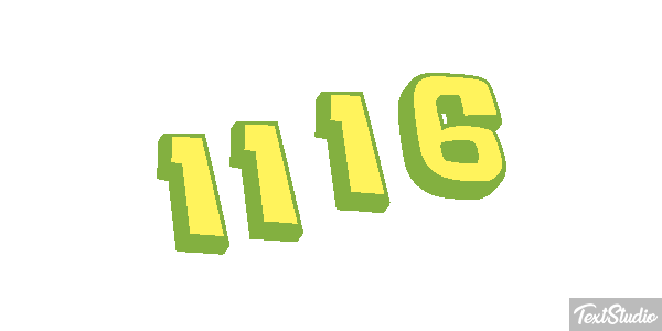 1116 Tekst effect