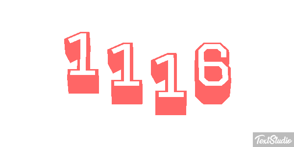 1116 Tekst effect
