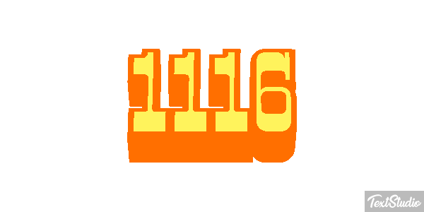 1116 Tekst effect