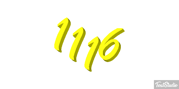 1116 Tekst effect