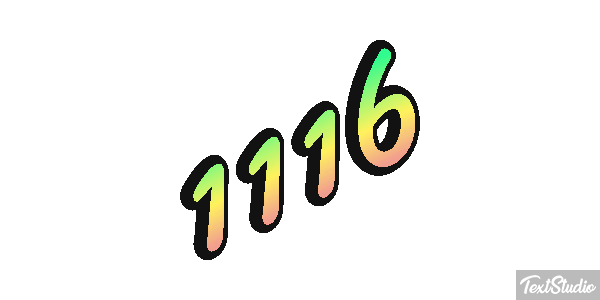 1116 Tekst effect