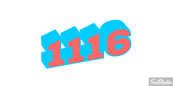 1116 Tekst effect