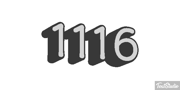 1116 Tekst effect