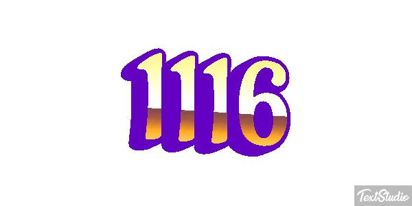 1116 Tekst effect