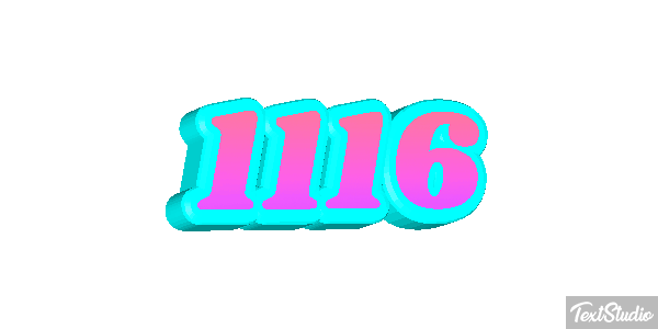 1116 Tekst effect