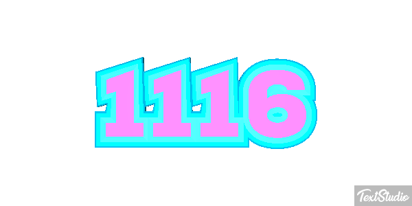 1116 Tekst effect