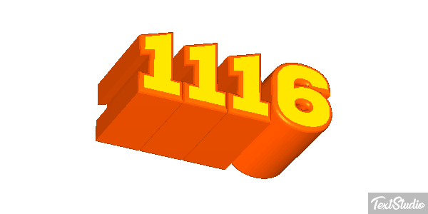1116 Tekst effect