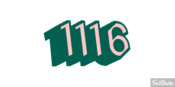 1116 Tekst effect