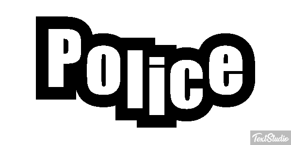 Police Text effect