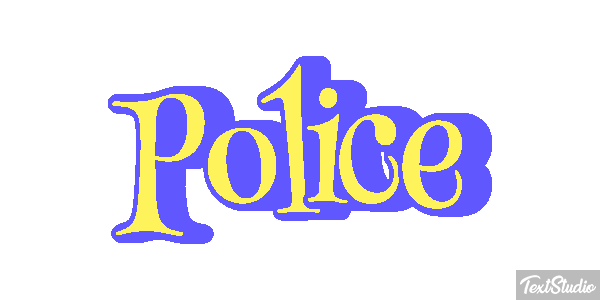 Police Text effect
