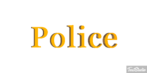 Police Text effect