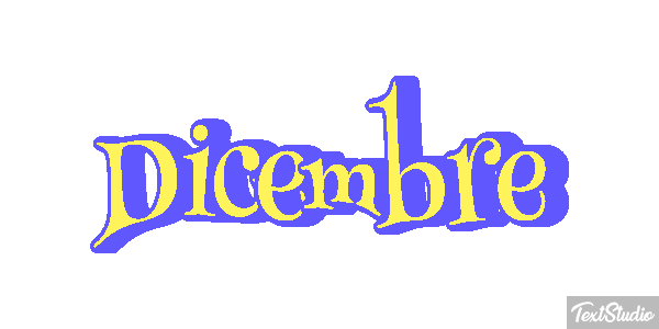 Dicembre Efecto de texto