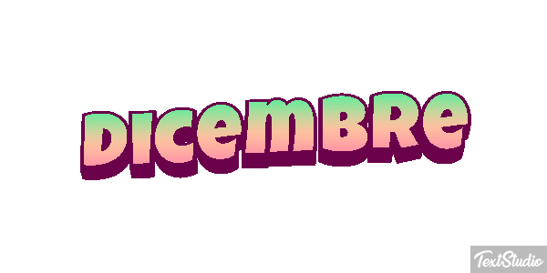 Dicembre Efecto de texto