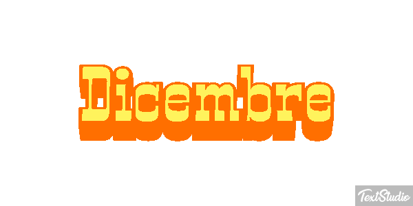 Dicembre Efecto de texto