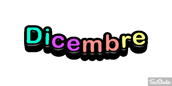 Dicembre Efecto de texto