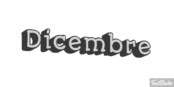 Dicembre Efecto de texto