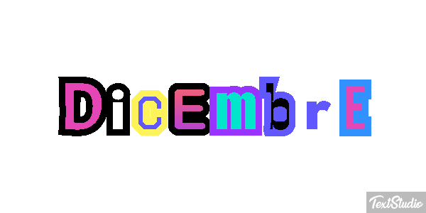 Dicembre Efecto de texto