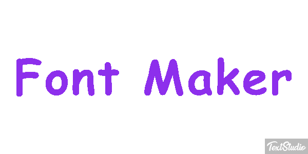 Font Maker Tekst effect