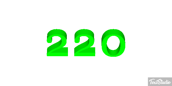 220 Metin efekti