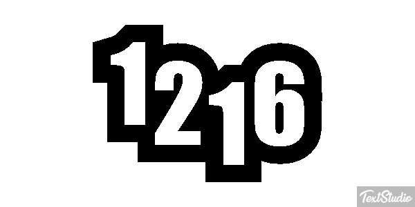 1216 Text effect