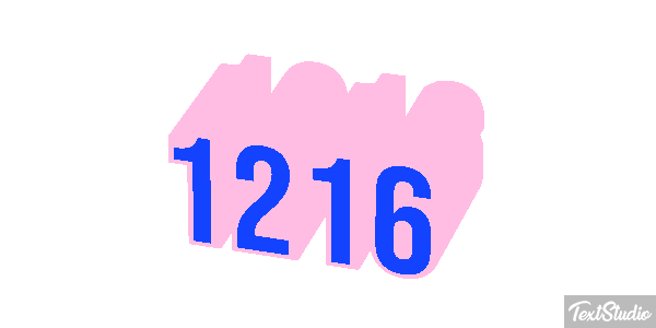 1216 Text effect