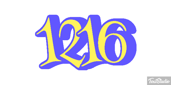 1216 Text effect