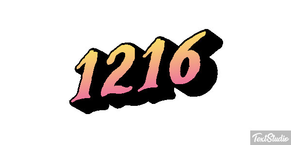 1216 Text effect