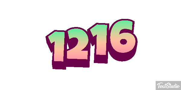 1216 Text effect