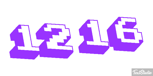 1216 Text effect
