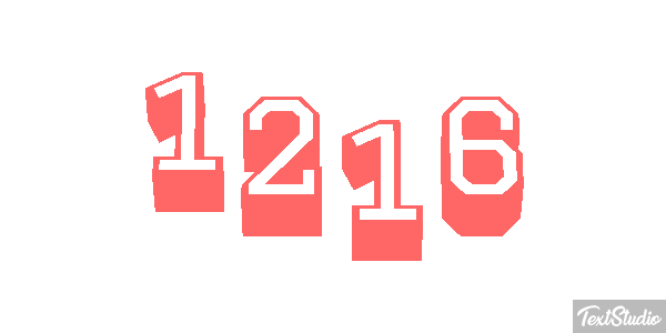 1216 Text effect