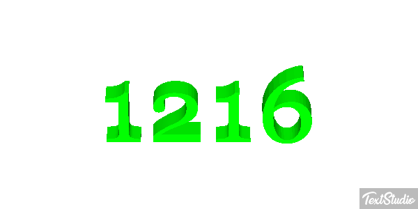 1216 Text effect