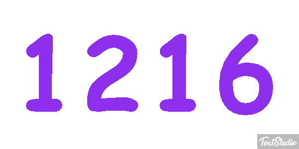 1216 Text effect