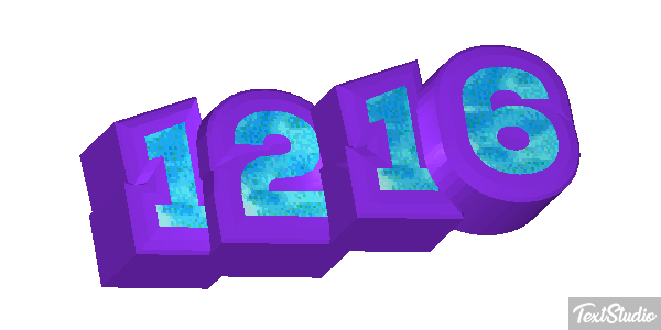 1216 Text effect
