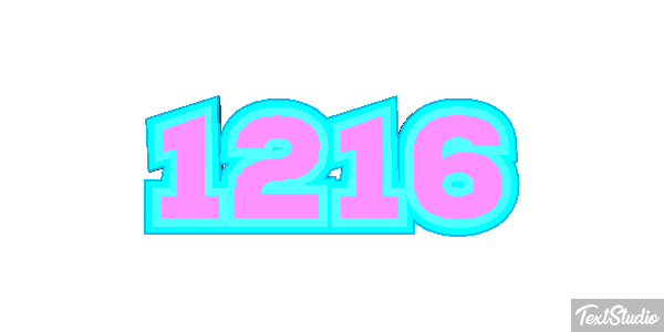 1216 Text effect