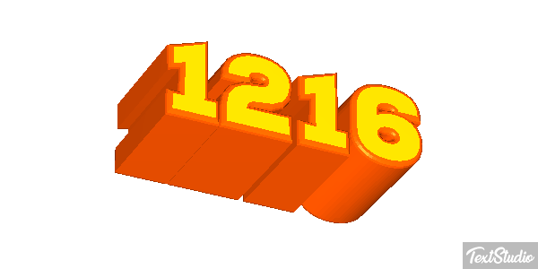1216 Text effect