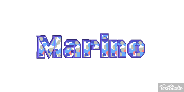 Marino Efecto de texto