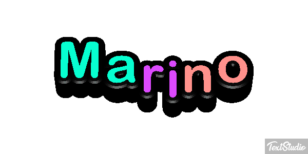 Marino Efecto de texto